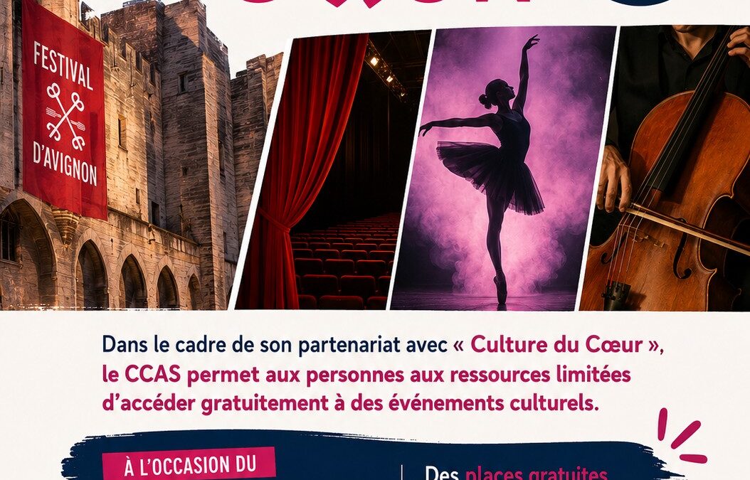 CCAS & Cultures du Cœur au Festival d’Avignon : la culture accessible à tous